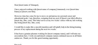 Nursing 2 Week resignation Letter Sample