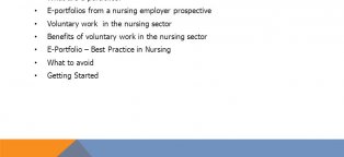 Nursing e Portfolio Benefits