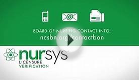Nursys® License Verification