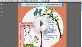 SESSIONS FOR NURSES 26 - NURSING DIAGNOSIS AND CARE PLANNING